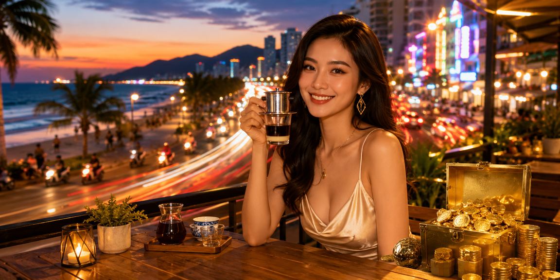 Người dùng Việt Nam đăng nhập nk8 tại quán cà phê Đà Nẵng