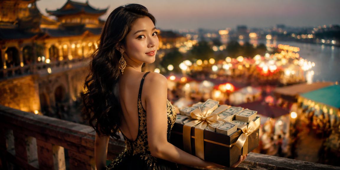Người dùng Huế trải nghiệm cá cược casino buổi tối tại khu chợ đêm với điện thoại trên tay