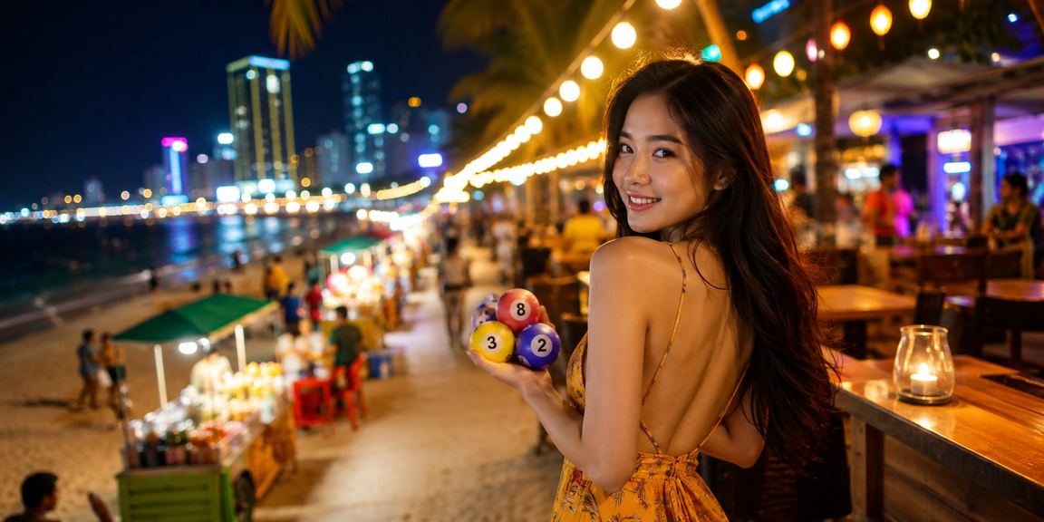 Không khí chợ đêm Nha Trang với giải trí trực tuyến và xổ số